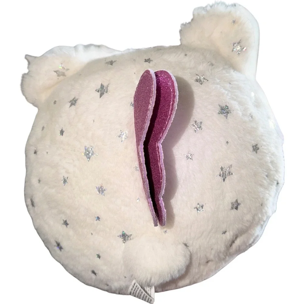 Rainbocorns Plush Bear Unicorn Kids‎ White Pink Excellent Sequin Heart Zuru